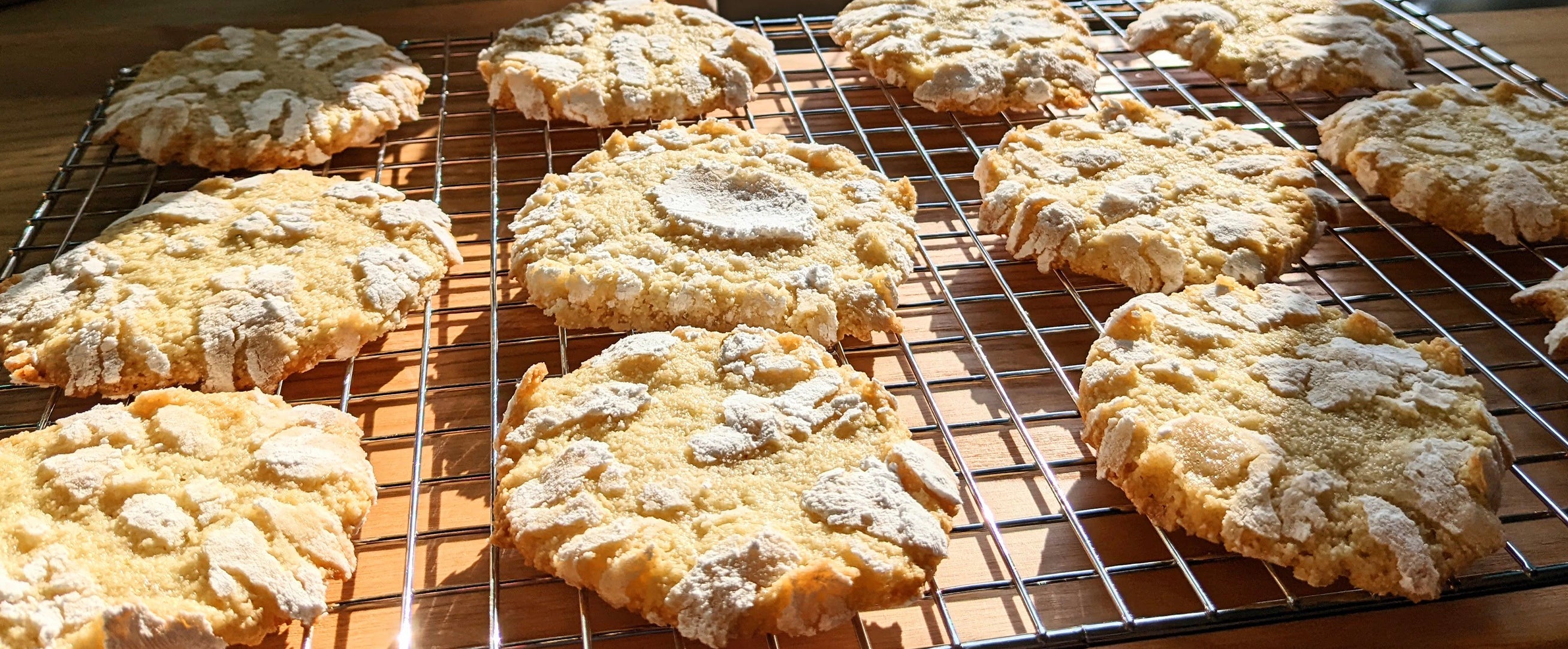 Coconut Lime Crinkle Cookies