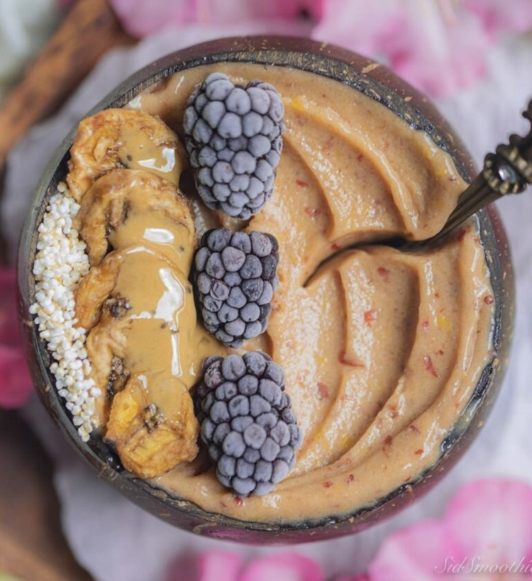 CHERRY DELIGHT VEGAN JACKFRUIT SMOOTHIE BOWL