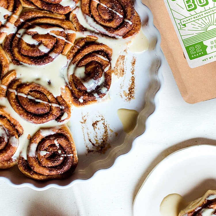 EASY VEGAN PROTEIN CINNAMON ROLLS